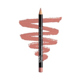 NYX PROFESSIONAL MAKEUP Slim Lip Pencil, Long-Lasting Creamy Lip Liner - Nude Pi