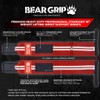 BEAR GRIP - Weight lifting wrist support wraps, (Sold in