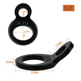 JCHL Tie Down Strap Rings Dirt Bike Stainless Steel Multi-Purpose Tie Down Anchor Strapping Hooks for Mounting in The Garage, Work Shop, Truck, Trailer, Golf Cart, Fence Black (10-Pack)