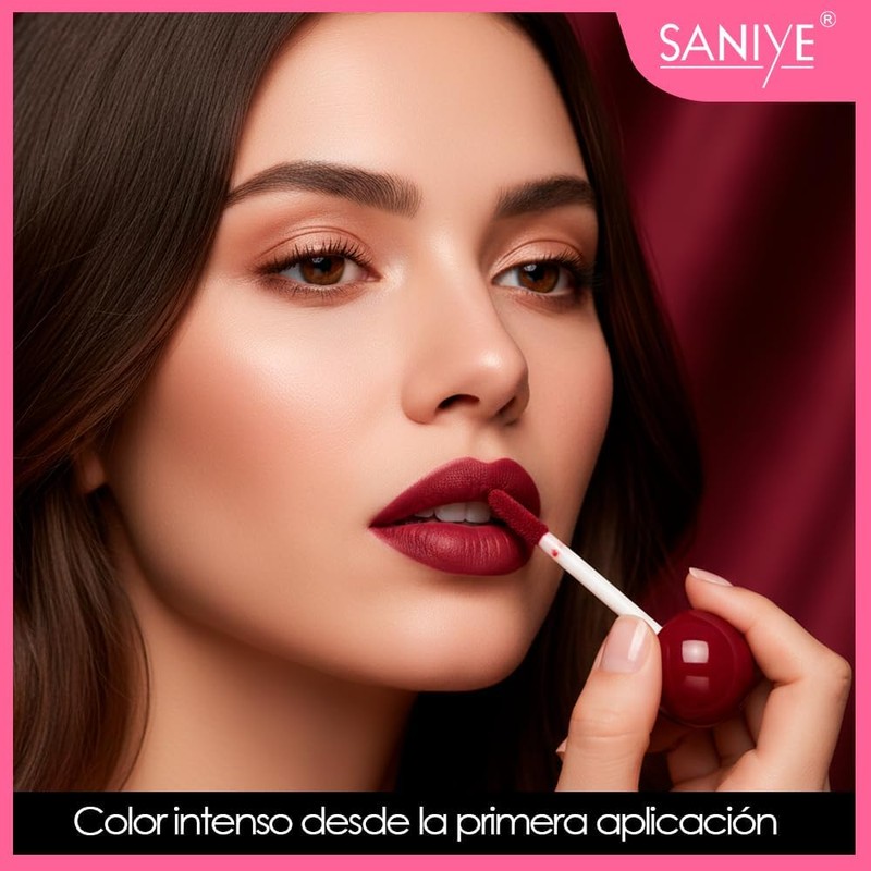 SANIYE Labial Líquido Matte 24h Waterproof – Color #04 y