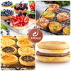 JOERSH 2-PK Silicone Egg Mold for Breakfast Sandwiches 4 Inch