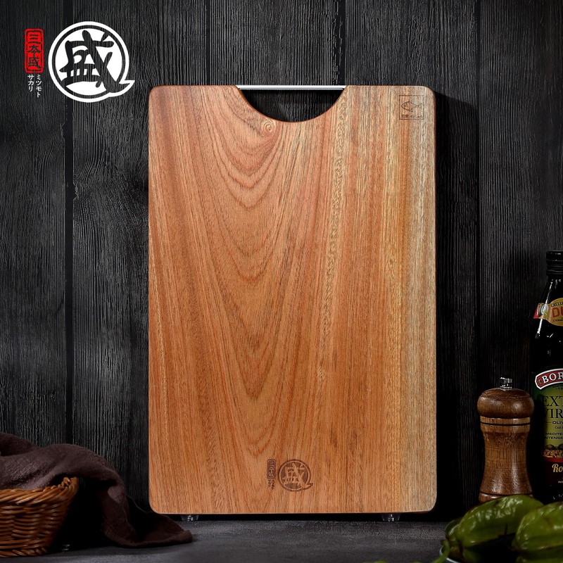 MITSUMOTO SAKARI Natural Ebony Cutting Board, Wood Chopping Board 16x11
