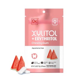 XYLIBIO INC Daily Care Watermelon Xylitol Gum Aspartame & Sugar-Free Low-Calorie 50 Pieces