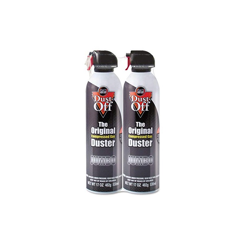 Dust-Off Disposable Compressed Air Duster, 17 Oz Can, 2/Pack