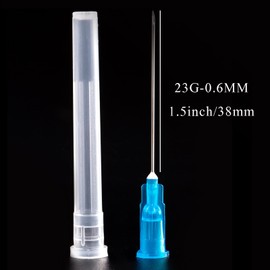 ZLLOO Dispensing Tubes, Individually Packed of 100 for Science Labs, Refill Fluids, and Industry (23G-38MM) Green