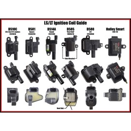 Michigan Motorsports D581 LQ4 LM7 Truck Square Coil Relocation Bracket Kit - LS Swap Compatible - LSX Billet Aluminum Brackets - Fits GM #12563293