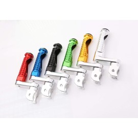 Autobahn88 Motorcycle Foot Peg (Rear - GP-Type with 40mm Extension) Compatible with Honda CB1000R (2008-2018) (Blue)