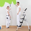 Nightcore 4 Step Ladder Folding Step Stool Platform, Multiuse Stepladder