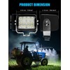 ZIMABLUE 5 Inch 60W Tractor Work Light, Led Pod Lights,6000
