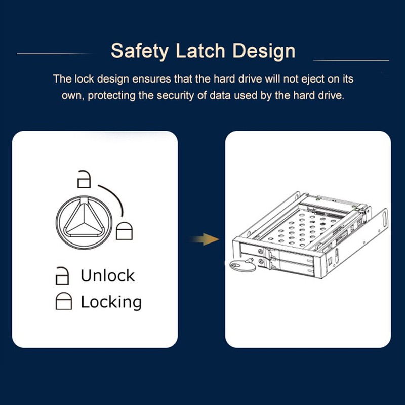 2.5in SSD HDD Internal SATA Tray Less Hot Swap Mobile