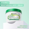 Garnier Body Cream Vitamin E Avocado Moisturising Shea For Dry