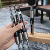 HUHAO 4 Pcs Square Hole Drill Bit Set, HSS Sharp