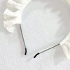 Driibubur Delicate Headband Elegant Hollow Out Pattern Pleated Laces Hair