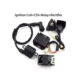 TC-Motor Racing Ignition Coil + AC CDI + Regulator Rectifier + Relay For 150cc 200cc 250cc Engine Chinese ATV Quad Taotao Roketa Sunl Kazuma