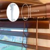 Valance Clips 20pcs 2-1/2'', Clear Plastic Hidden Clip for Horizontal