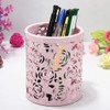 CTKcom 2 Pack Hollow Rose Flower Pattern Metal Pen Pencil