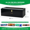 Libreshine Black 18 Inch Plastic Wrap Dispenser with Slide Cutter
