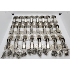 Lock Connection-Concealed Cabinet Hinges 90 Degree Hinges for Kitchen Cabinet, Invisible Cabinet Hinges for Cupboards, Wardrobes, Frameless Cabinet Hidden Hinges (24)