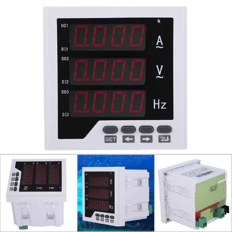 DDM-AVF96 Single Phase Meter Current Voltage Frequency Combined Meter 220VAC