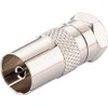 Schwaiger Adapter F Plug to DIN Female) Silver