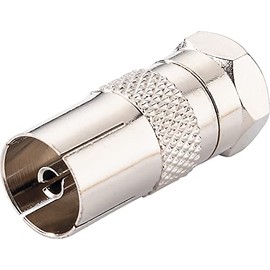 Schwaiger Adapter F Plug to DIN Female) Silver