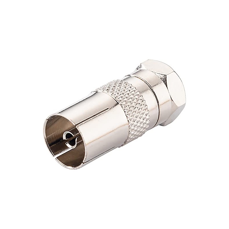 Schwaiger Adapter F Plug to DIN Female) Silver
