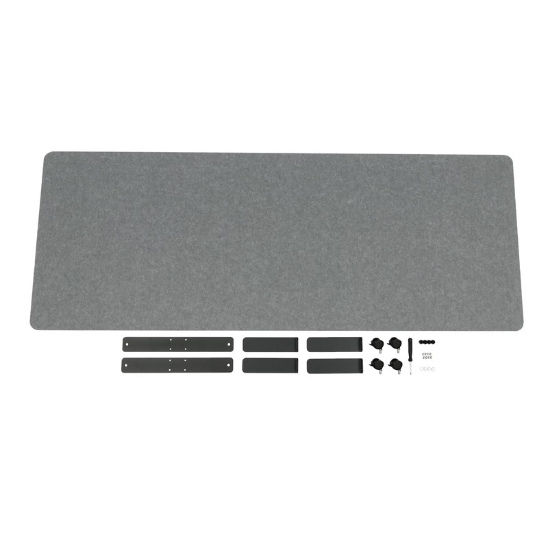 Office Partition,24 * 66In Light Gray Room Divider,Rectangle Divider Screen