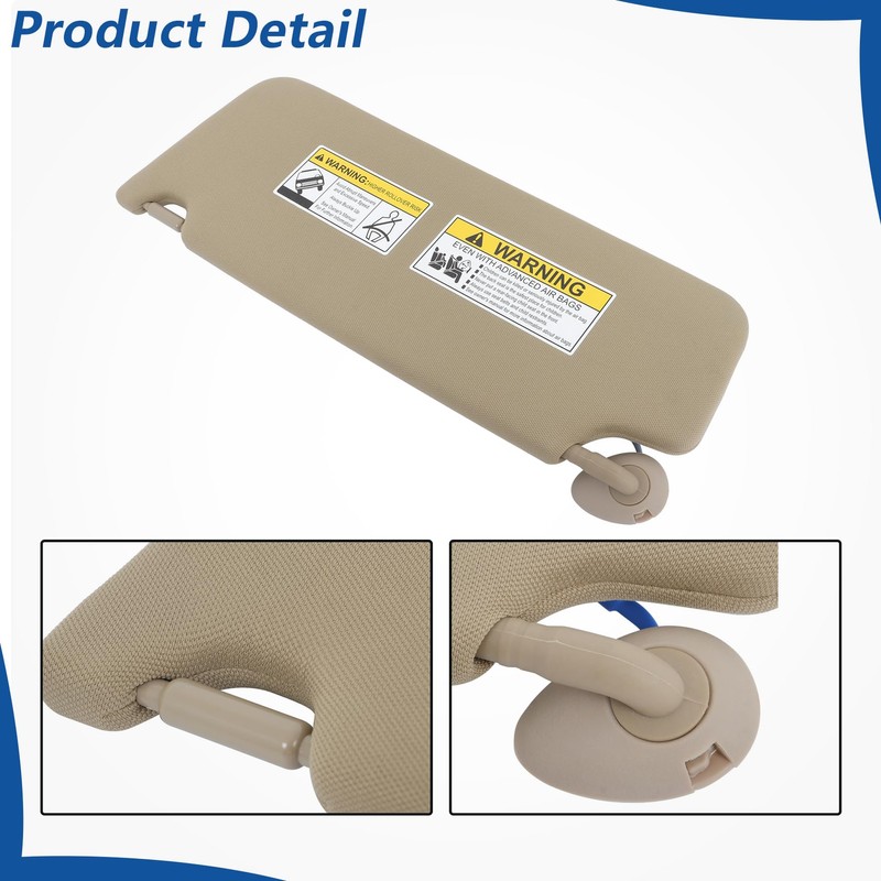 WFLNHB Sun Visor Driver Side and Passenger Side with Mirror