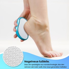 BEZOX 2-in-1 Nano Glass Callus Remover - Effective Nano Glass - Professional Pedicure - Premium Callus File