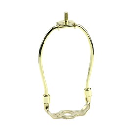 Tighall Lamp Shade Harp Holder Lamp Shade Bracket with 3/8 Standard Saddle Horn Frame Lampshade Bracket for Table and Floor Lamp(Gold,5" Tall)