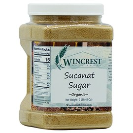 Organic Sucanat Sugar - 3 Lb Tub