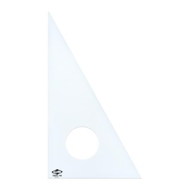 Alvin 130C-14 14 inch Clear Professional Acrylic Triangle 30/60