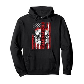 Firefighter Designs - US Flag Firefighter Pullover Hoodie