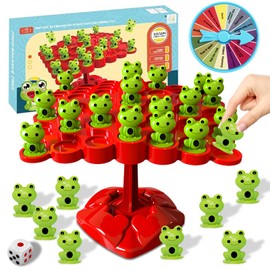 Shyllin Children's Balance Board Game, Math Balance Toy, Frog Balance Tree Game, Frog Balance Tree Toy, Maths Montessori Toy, Counting Balance Tree, Interactive Balance Game