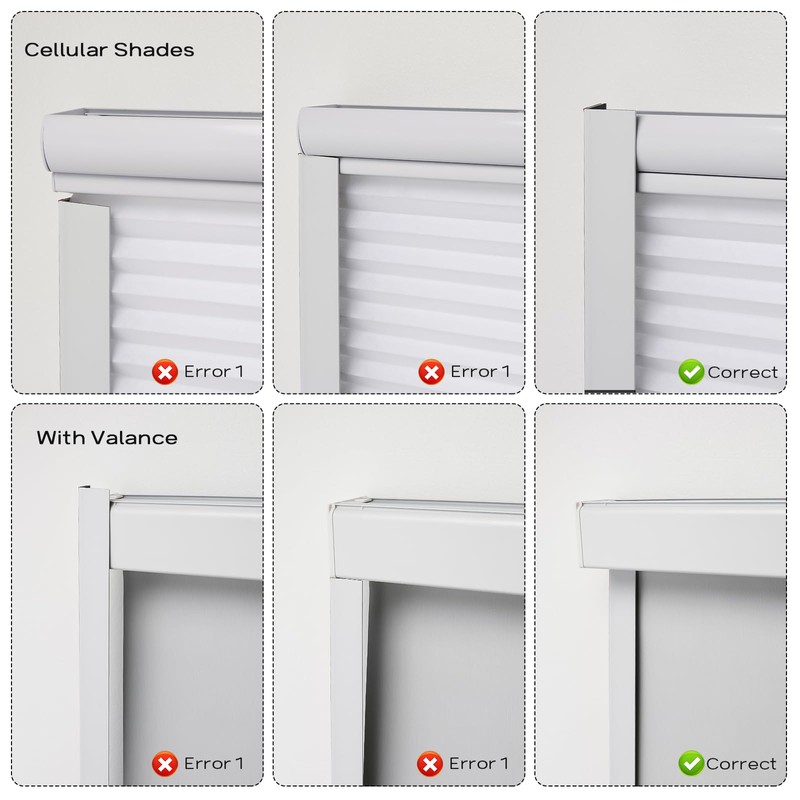 WINSMAR 100% Blackout PVC Light Blocking Strip for Window Shades