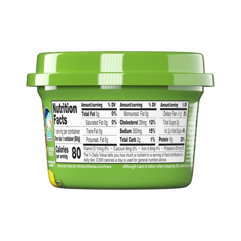Chicken of the Sea Infusions Tuna, 2.8 Ounce Cups (Pack