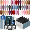 VANREESA 24 Pcs Gel Nail Polish Set-21 Colors Gel Nail