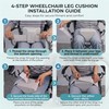 KUAZIDAR Hip Abduction Pillow with Strap, Hip Abductor Wedge Post-Surgery