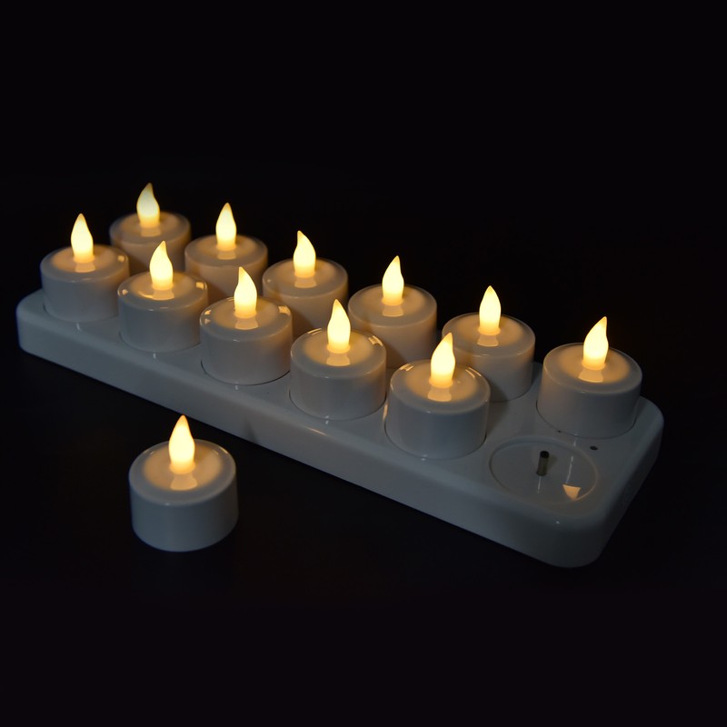 Candle Light Safe Reusable Simulated Flameless LED Candles Light for