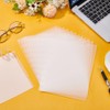PLIGREAT 16 Pcs Semi-Transparent Blank Top Index Dividers Disc Notebook