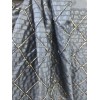 Unknown BTY Vintage Fashion Costume Gown Fabric Black Taffeta Gold