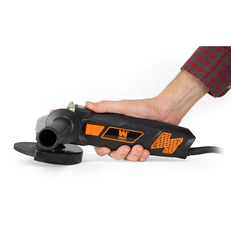 WEN 7-Amp Angle Grinder with 4-1/2-Inch Wheel and Reversible Handle