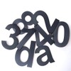 Metzler House Number Made of Solid Steel in Anthracite RAL