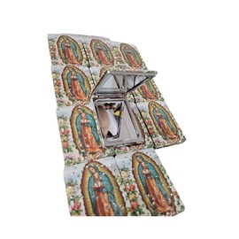 Ladies Compact Makeup Cosmetic Mirror with Guadalupe Image (Lot of 12pcs)