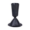 Creative Co-Op Tall Hand-Forged Cast Metal Taper Holder, Black