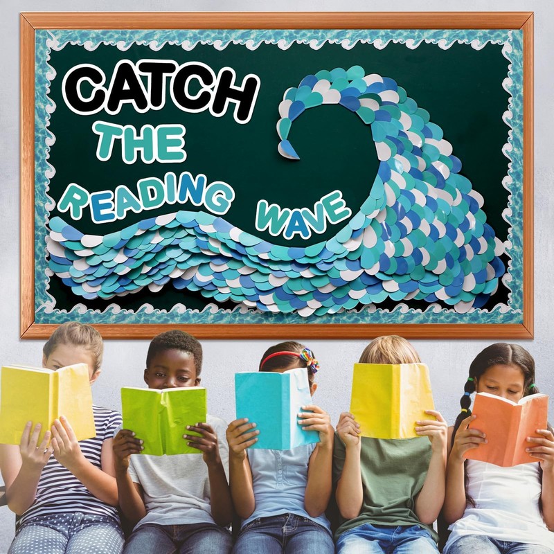 Summer Ocean Reading Bulletin Board Decorations Ocean Waves Theme Bulletin