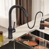 Kitchen Faucet with Pull Down Sprayer, Single Handle High Arc