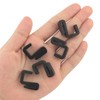 ITROLLE 20PCS Black S-Shaped Hanger Hooks - Stainless Steel Clip-on