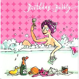Birthday Card - Quentin Blake - Female Birthday Bubbly