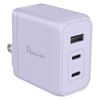 Permier PR-AP146UC2 PD65W-Compatible AC Charger, 3 USB Ports (USB-C x